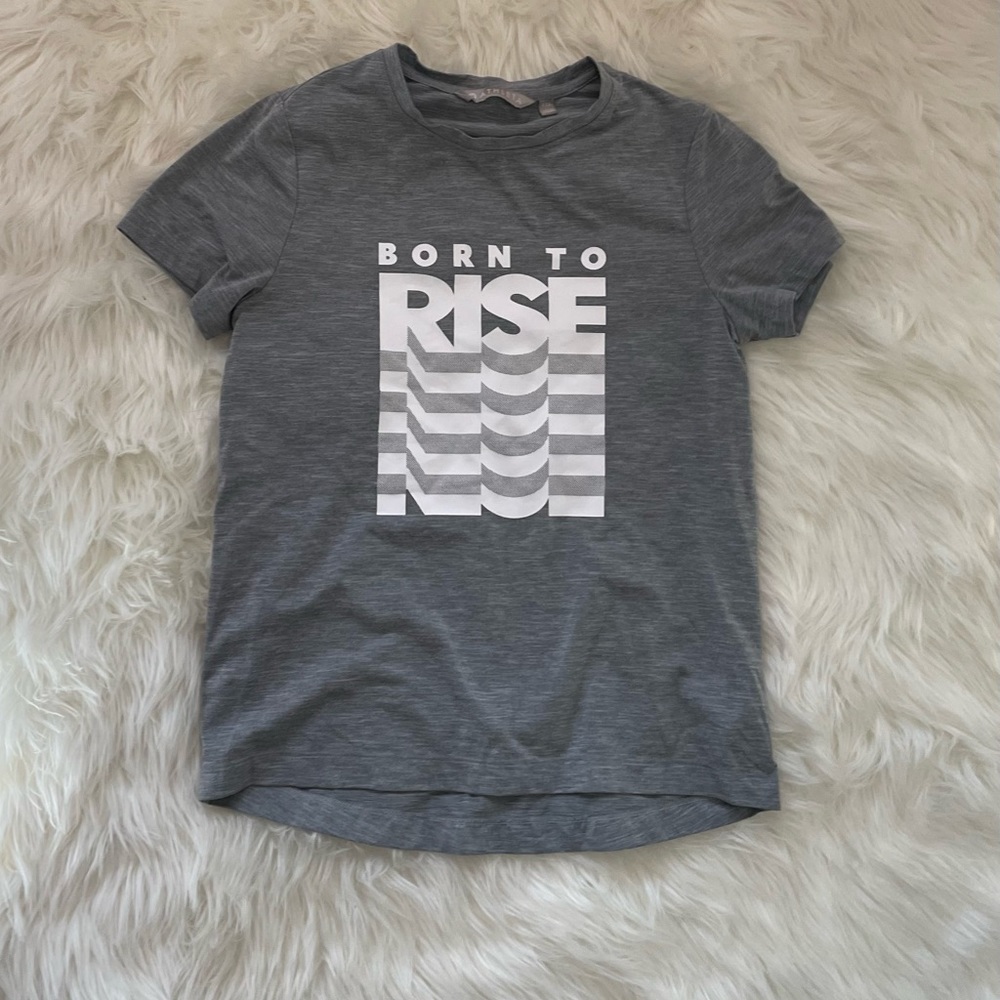 “Born To Rise” Athleta Dry-Fit Athletic Tee-shirt Size XXS